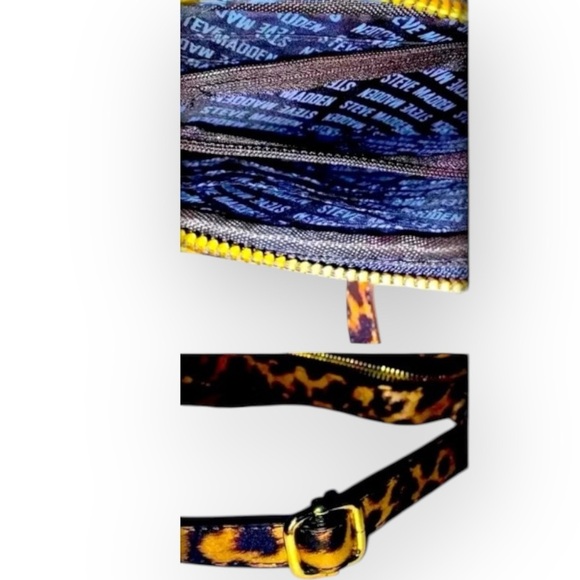 Steve Madden Cheetah Print Ladies Crossbody Bag w/ Adjustable & Removable Strap - Picture 7 of 7